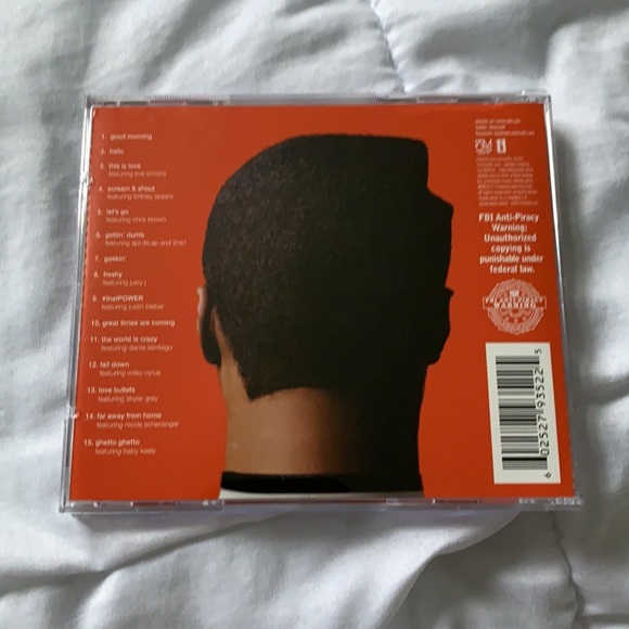 2/$10 will.i.am #WILLPOWER Album - Picture 2 of 3